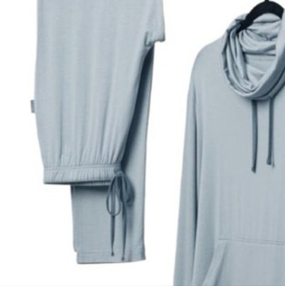 Unisex  Light Blue Lounge Hoodie & Jogger Set